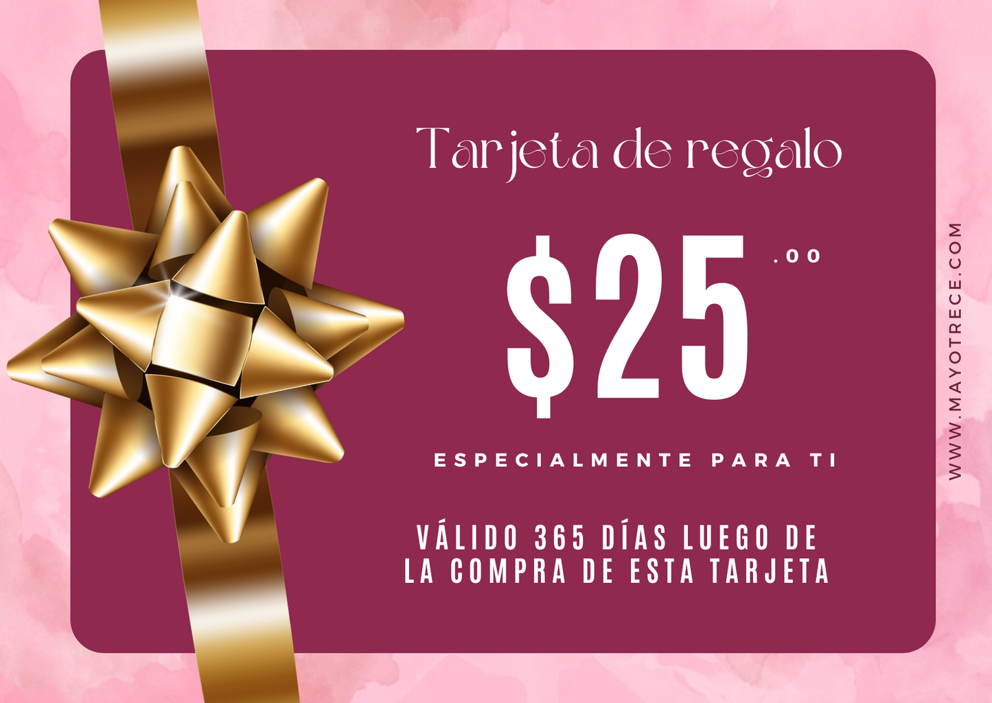 MayoTrece Gift Card | Tarjeta de Regalo de Joyería