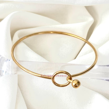 Paula Bracelet | Pulsera hueca | Oro, Plata